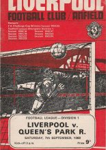 Liverpool v Queens Park Rangers 07-Sep-1968