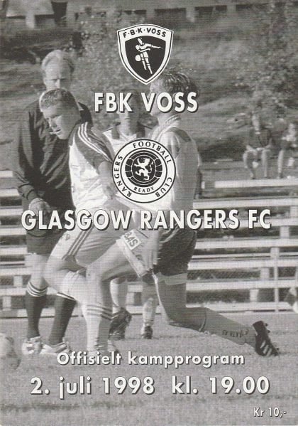 FBK Voss v Glasgow Rangers   02-Jul-1998
