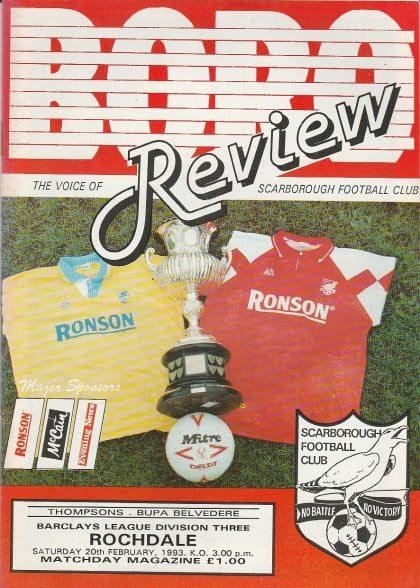 Scarborough v Rochdale  20-Feb-1993
