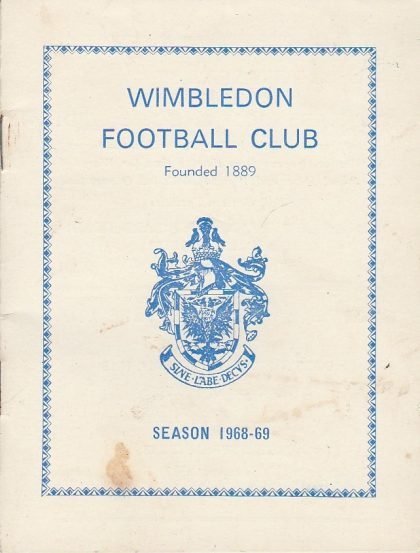 Wimbledon v Romford  14-Sep-1968