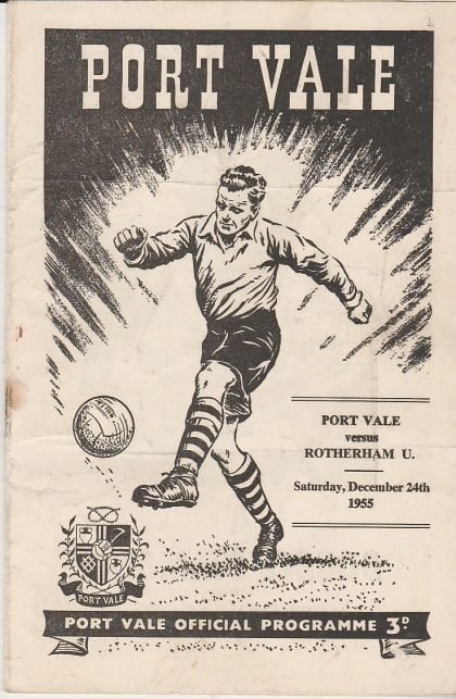Port Vale v Rotherham United  24-Dec-1955
