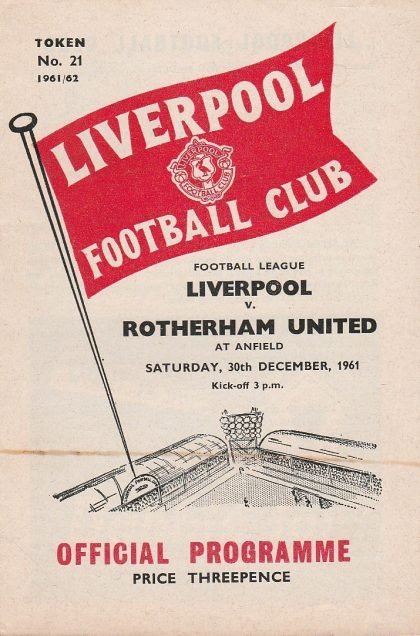Liverpool v Rotherham United  30-Dec-1961