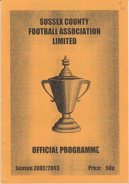 Rye & Iden United v Crawley Town  2002-03
