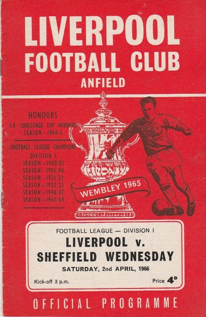 Liverpool v Sheffield Wednesday 02-Apr-1966