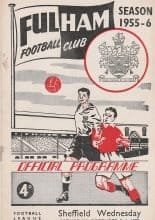 Fulham v Sheffield Wednesday 03-Dec-1955