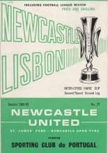 Newcastle United v Sporting Lisbon 20-Nov-1968