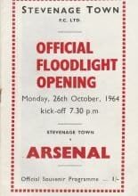 Stevenage Town v Arsenal 26-Oct-1964