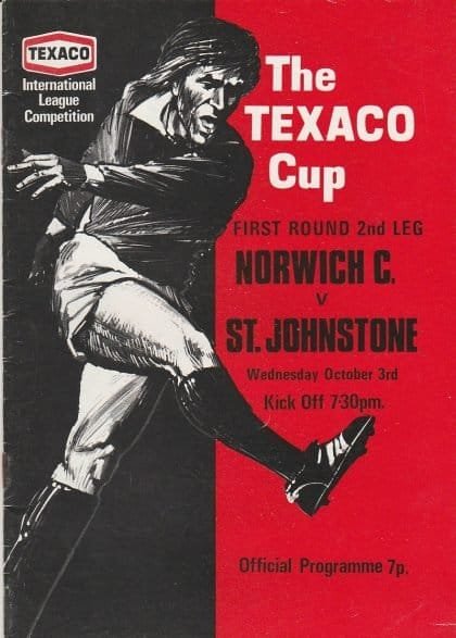 Norwich City v St Johnstone   03-Oct-1973
