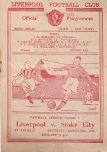 Liverpool v Stoke City  25-Mar-1949