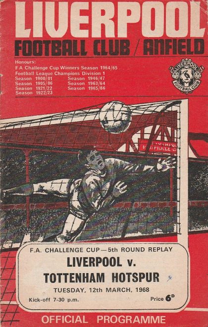 Liverpool v Tottenham Hotspur  12-Mar-1968