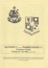 Southport v Tranmere Rovers   22-Jul-2008