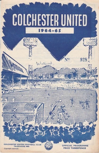 Colchester United v Watford 06-Mar-1965