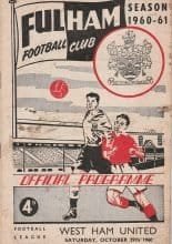 Fulham v West Ham United 29-Oct-1960