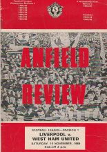 Liverpool v West Ham United 15-Nov-1969