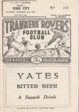 Tranmere Rovers v York City 26-Nov-1960