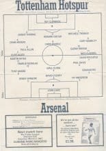 Tottenham Hotspur v Arsenal 01-Mar-1987