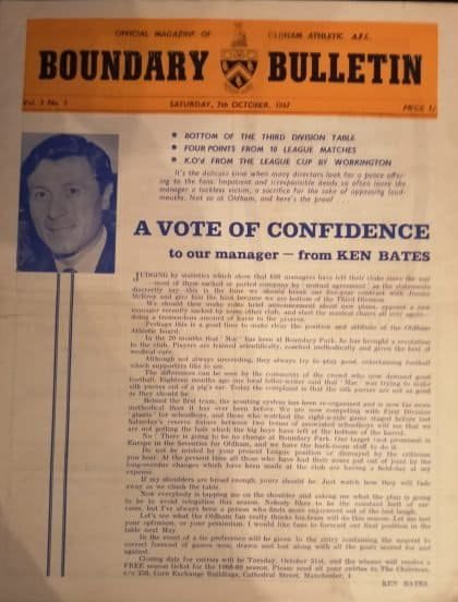 Oldham Athletic v Gillingham  07-Oct-1967