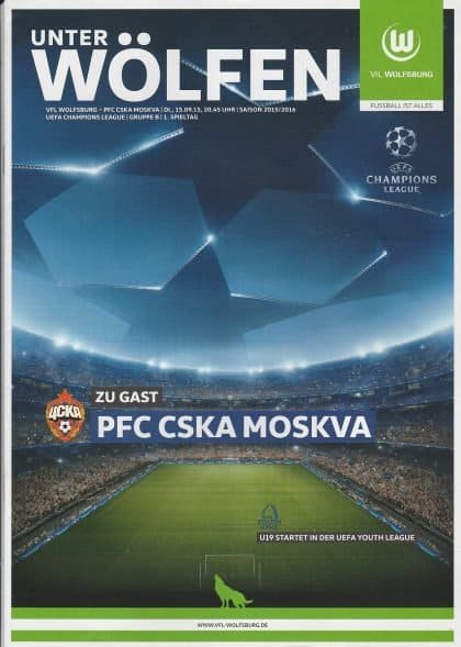 Wolfsburg v CSKA Moscow    15-Sep-2015