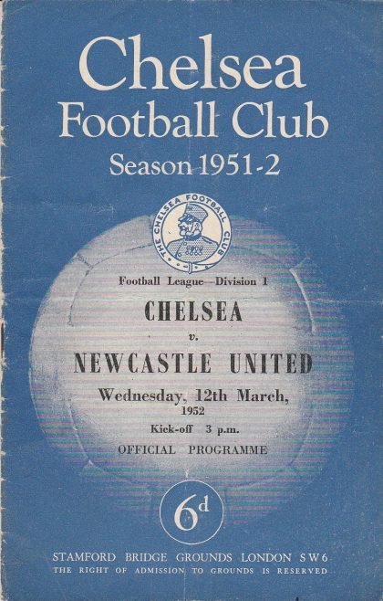 Chelsea v Newcastle United  12-Mar-1952