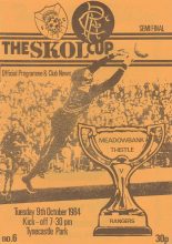 Meadowbank Thistle v Glasgow Rangers 09-Oct-1984