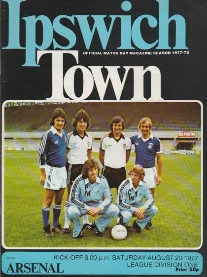 Ipswich Town v Arsenal 20-Aug-1977