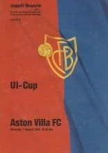 FC Basel v Aston Villa  07-Aug-2001