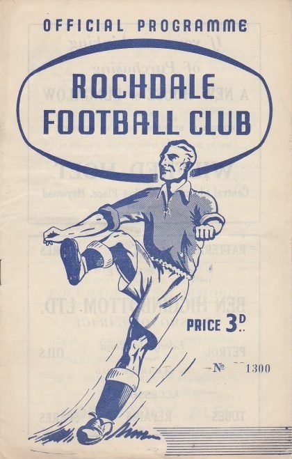 Rochdale v Oldham Athletic  15-Sep-1956