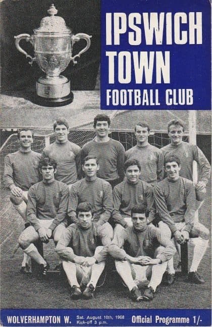 Ipswich Town v Wolverhampton Wanderers 10-Aug-1968