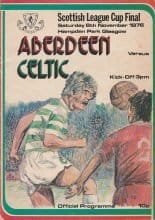Aberdeen v Glasgow Celtic 06-Nov-1976
