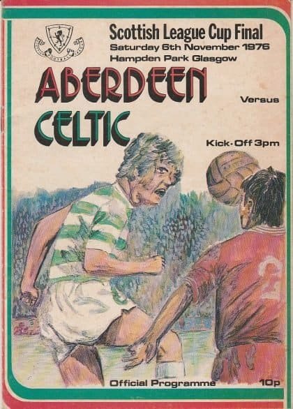 Aberdeen v Glasgow Celtic 06-Nov-1976