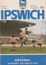 Ipswich Town v Arsenal 10-Mar-1973