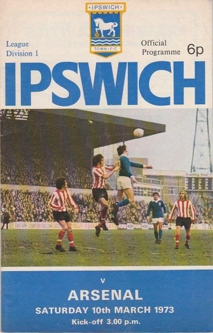 Ipswich Town v Arsenal 10-Mar-1973
