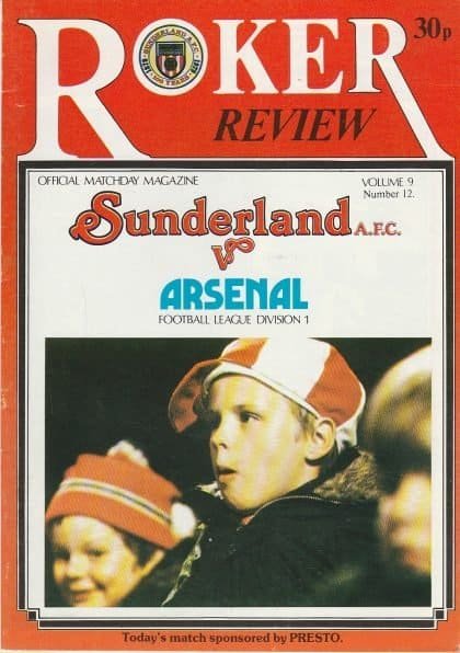 Sunderland v Arsenal 13-Dec-1980