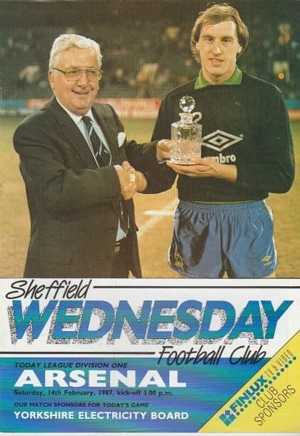 Sheffield Wednesday v Arsenal 14-Feb-1987