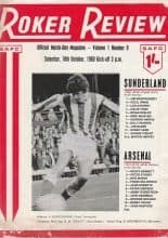 Sunderland v Arsenal 18-Oct-1969