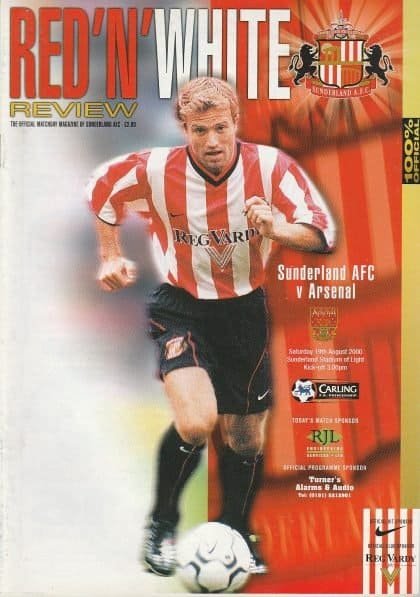 Sunderland v Arsenal 19-Aug-2000