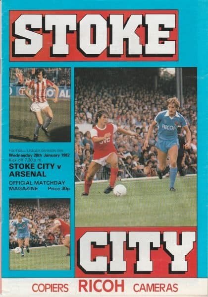 Stoke City v Arsenal 20-Jan-1982