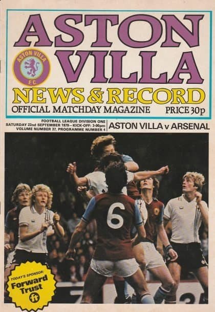 Aston Villa v Arsenal 22-Sep-1979