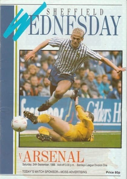 Sheffield Wednesday v Arsenal 24-Sep-1988