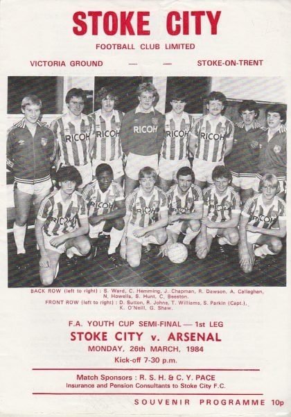 Stoke City v Arsenal 26-Mar-1984