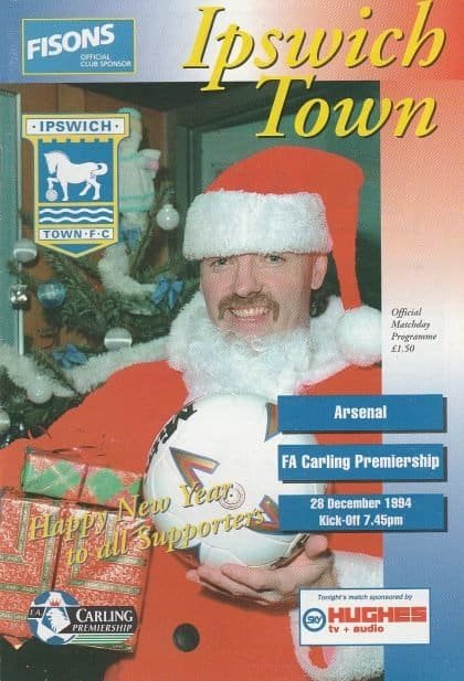 Ipswich Town v Arsenal 28-Dec-1994