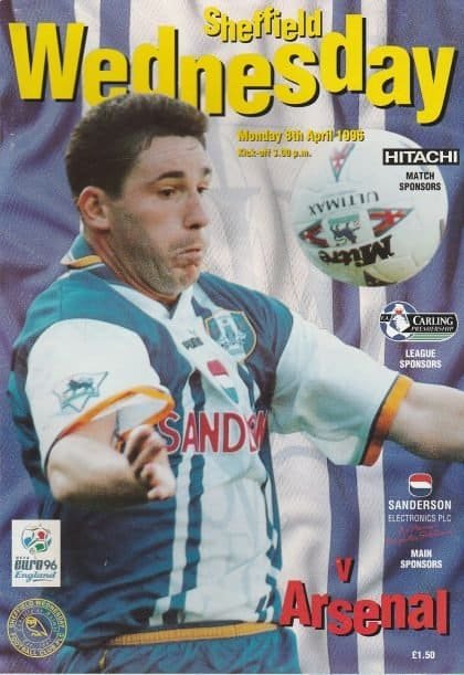 Sheffield Wednesday v Arsenal  08-Apr-1996