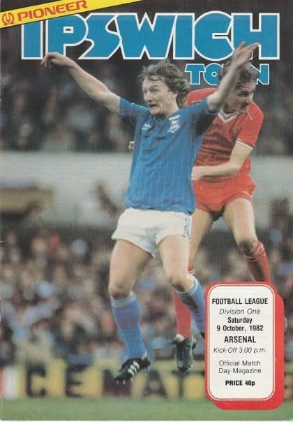 Ipswich Town v Arsenal 09-Oct-1982