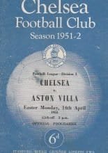 Chelsea v Aston Villa 14-Apr-1952