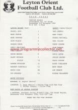 Leyton Orient Reserves v Barnet Reserves  09-Nov-1994
