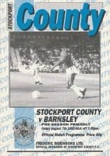 Stockport County v Barnsley 07-Aug-1992