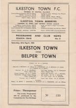 Ilkeston Town v Belper Town  23-Apr-1955