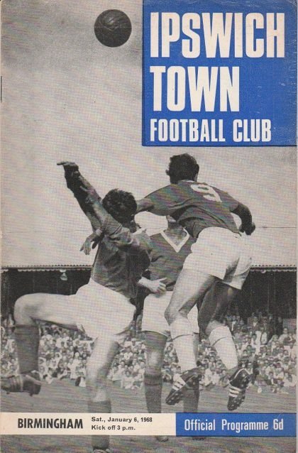 Ipswich Town v Birmingham City 06-Jan-1968