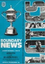 Oldham Athletic v Blackpool 14-Sep-1974