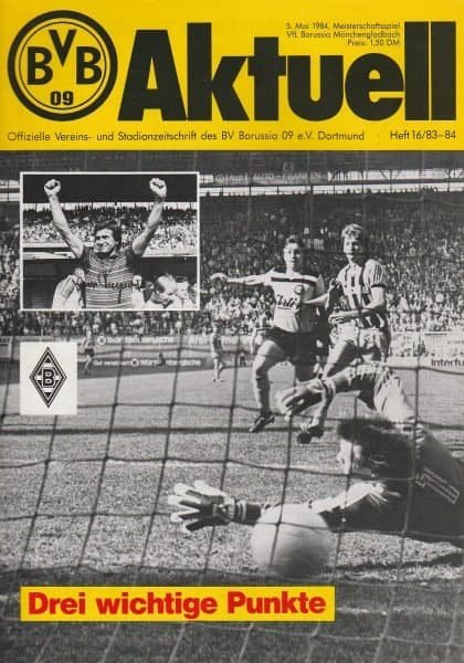 Borussia Dortmund v Borussia Monchengladbach  05-May-1984